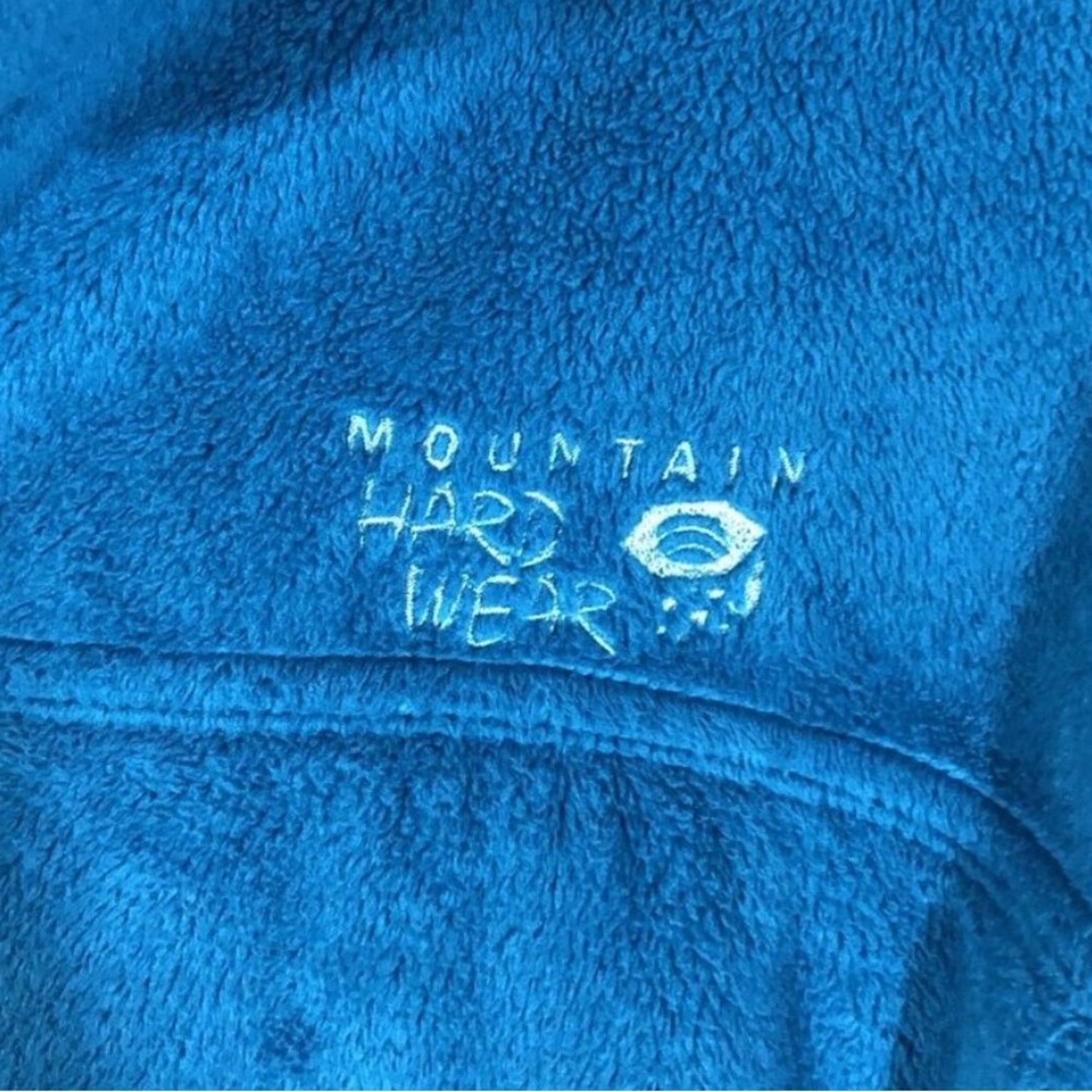 Mountain Hardwear Full Zip Fleece Jacket (With Pockets) Teal Color Womens Size M - Picture 6 of 12